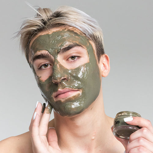 Fundament Antagelser, antagelser. Gætte stramt Mini Charcoal + Matcha Detoxifying Face Mask – Om Organics
